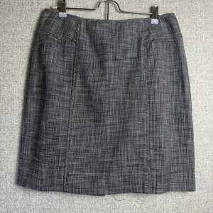 Banana Republic Tailored Tweed Pencil Skirt Navy Blue Lined Medium/Large 10